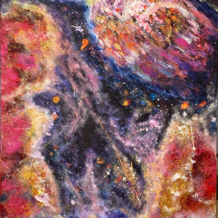 'FLYING WITH BUTTERFLIES •  ACRYLIC • 20X24in