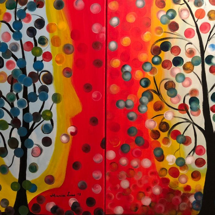 'WOMEN'S MIND/MEN'S MIND • ACRYLIC  • 20X16 (2 PIECES)