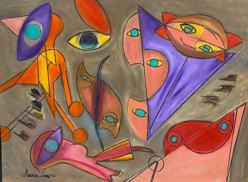 ‘IN BETWEEN’ • OIL PASTEL • 12x16in