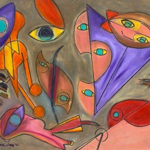 ‘IN BETWEEN’ • OIL PASTEL • 12x16in