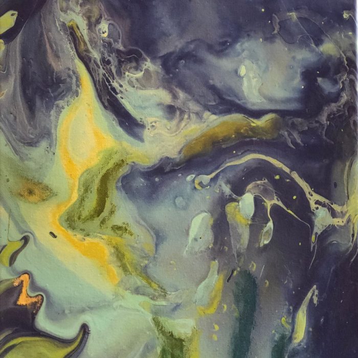 'UNFINISHED UNIVERSAL CREATION'  •  ACRYLIC • 16X12IN