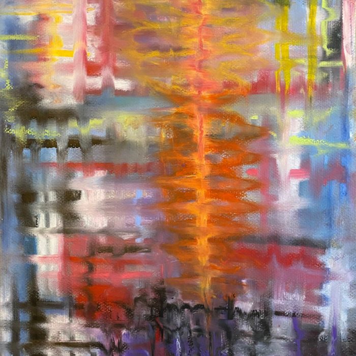 'CITY VIBE' • OIL PASTEL • 12x16in